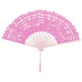 Kód: 36372 Csipke legyező - BABY PINK / 36372
